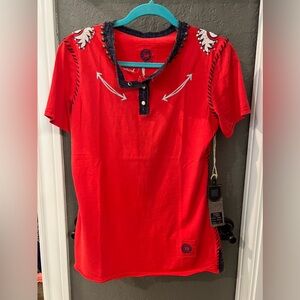 BNWT double d ranchwear to the west and beyond top size medium